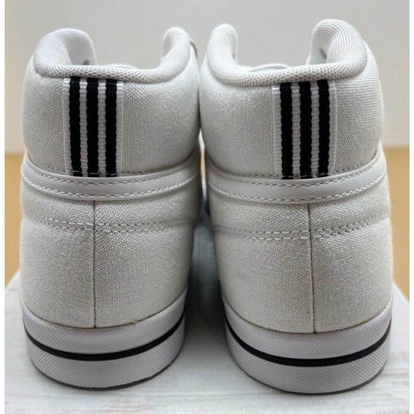 Men's Adidas Retrovulc Mid Sneakers White Black Athletic Skateboard Shoes Size 8 - Picture 3 of 4